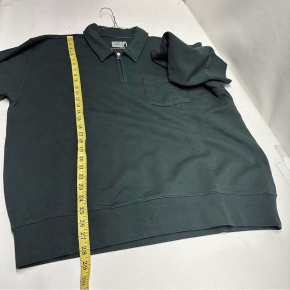 Flint and Tinder Forest Green Quarter-Zip Sweatshirt size XL nwt - Picture 3 of 8